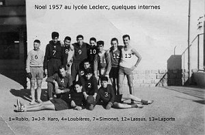 COLLEGE MODERNE LECLERC SIDI BEL ABBES LES INTERNES 1957 N01